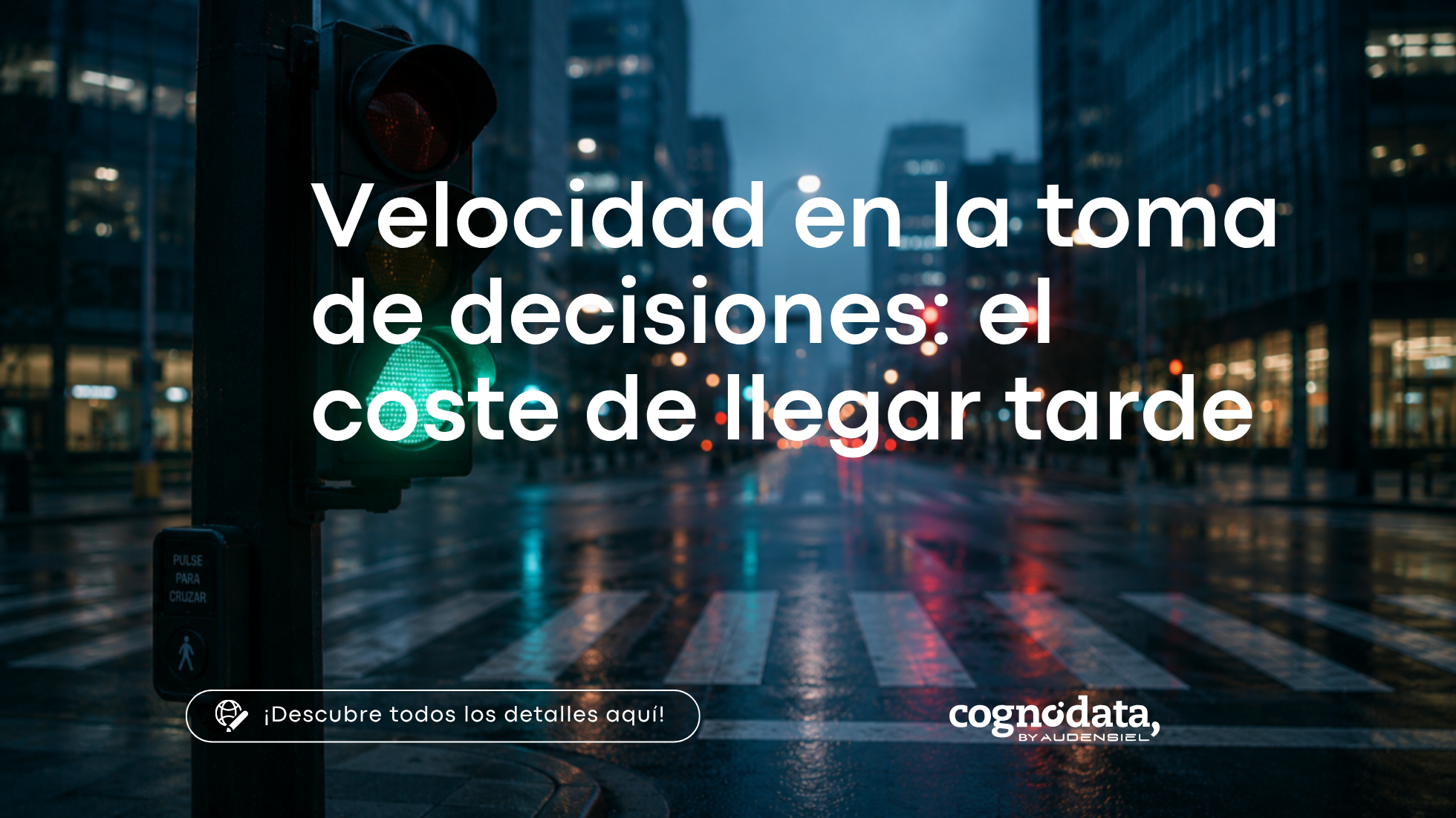 Representación de la velocidad en la toma de decisiones empresariales y del coste de actuar cuando la ventana de oportunidad ya se ha cerrado.